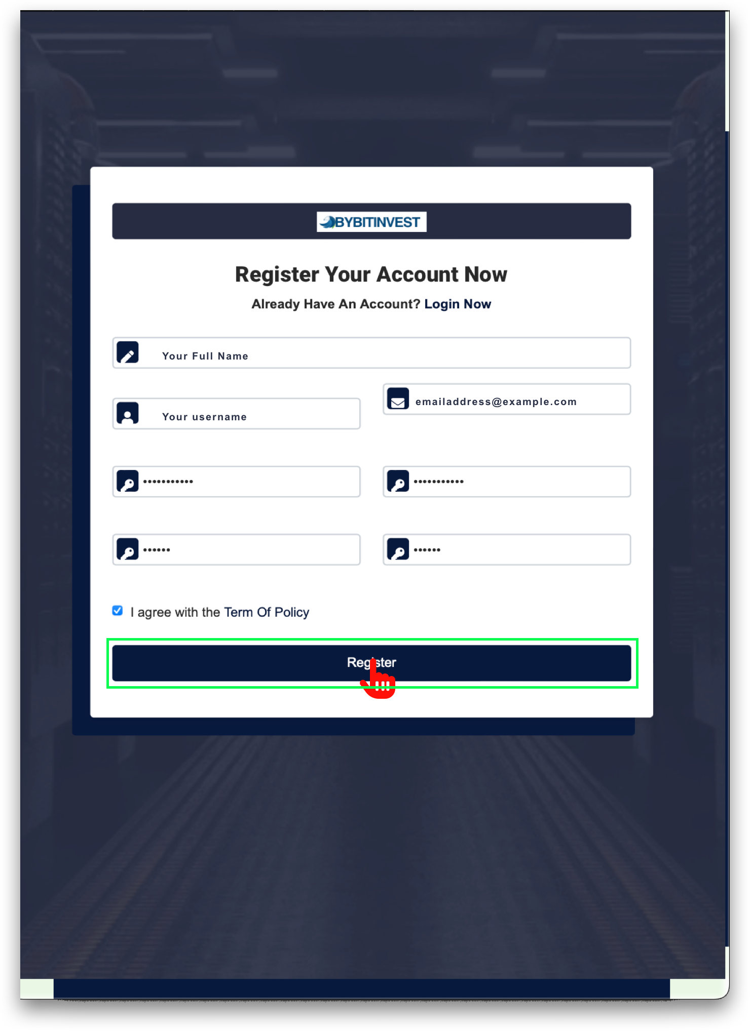 Create an Account